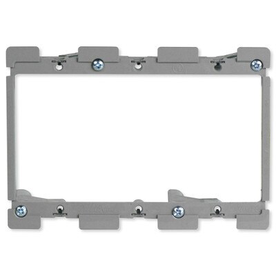 On-Q/Legrand Low-Voltage Swing Bracket for Retrofit, 3-Gang